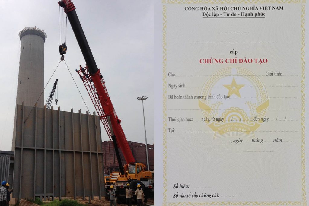 Chứng chỉ vận hành cẩu cho kỹ thuật viên