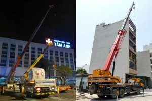 Giá thuê xe cẩu ban đêm thường cao hơn ban ngày