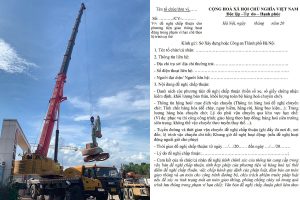 Xin giấy phép để xe cẩu vào phố cấm Hà Nội